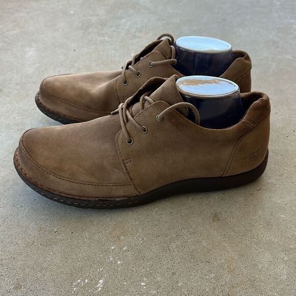 BORN Nigel 3 Eye Oxford Tan Suede Men’s Size 11 - Picture 1 of 11